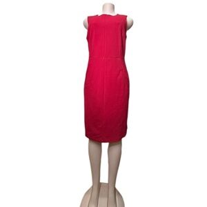 NWT Lands' End Red Sheath Midi Dress for Wedding